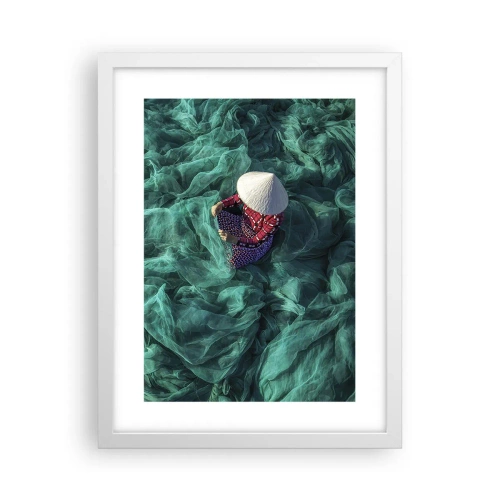 Plakat i hvid ramme - I et hav af lys - 30x40 cm