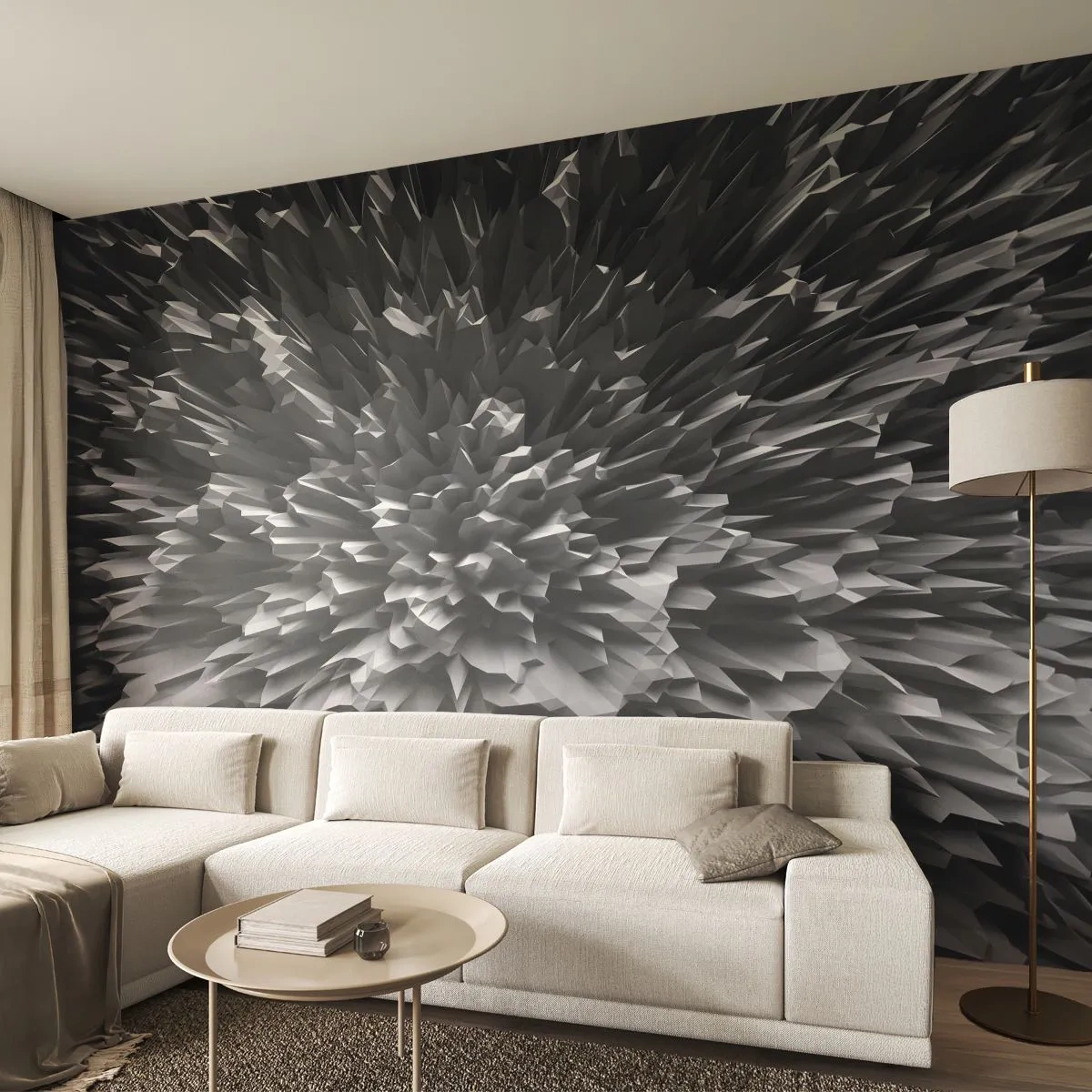 Fototapet på mål Premium Canvas - Det kan ikke blive skarpere end dette - 3D, Moderne, Tredimensionel