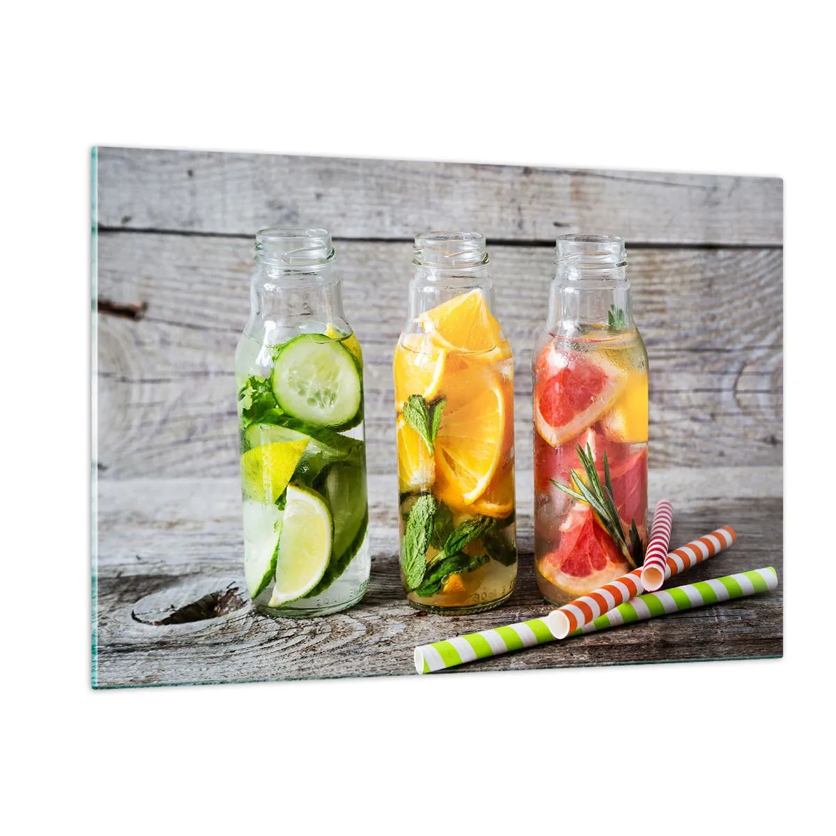 Billede på glas - Sund af natur - 120x80 cm