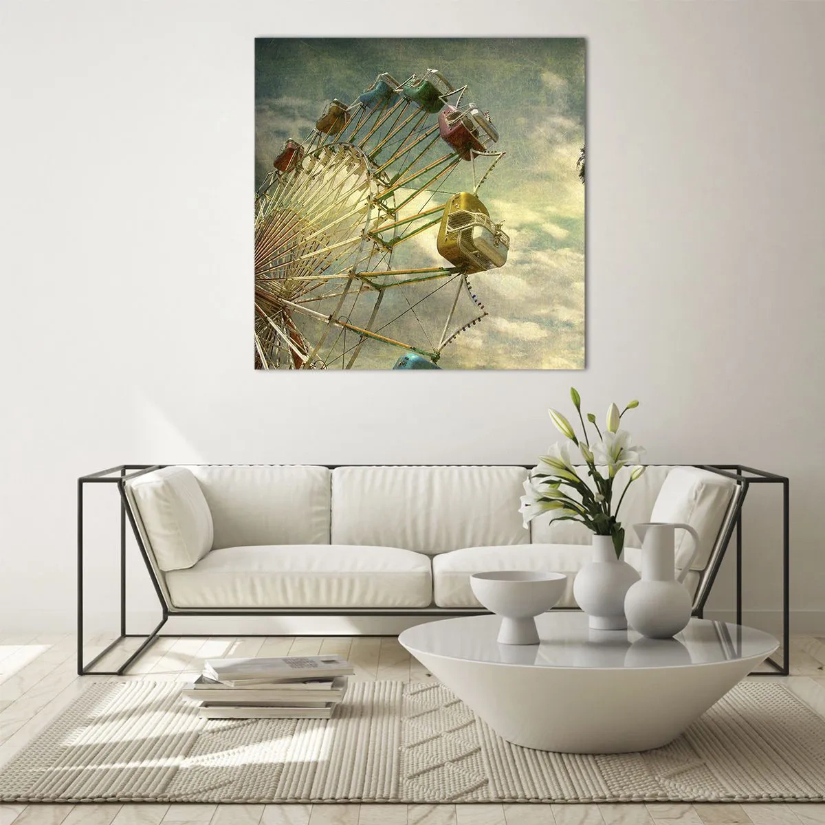 Billede på glas - Vil være, vil være sjov.... - 60x60 cm