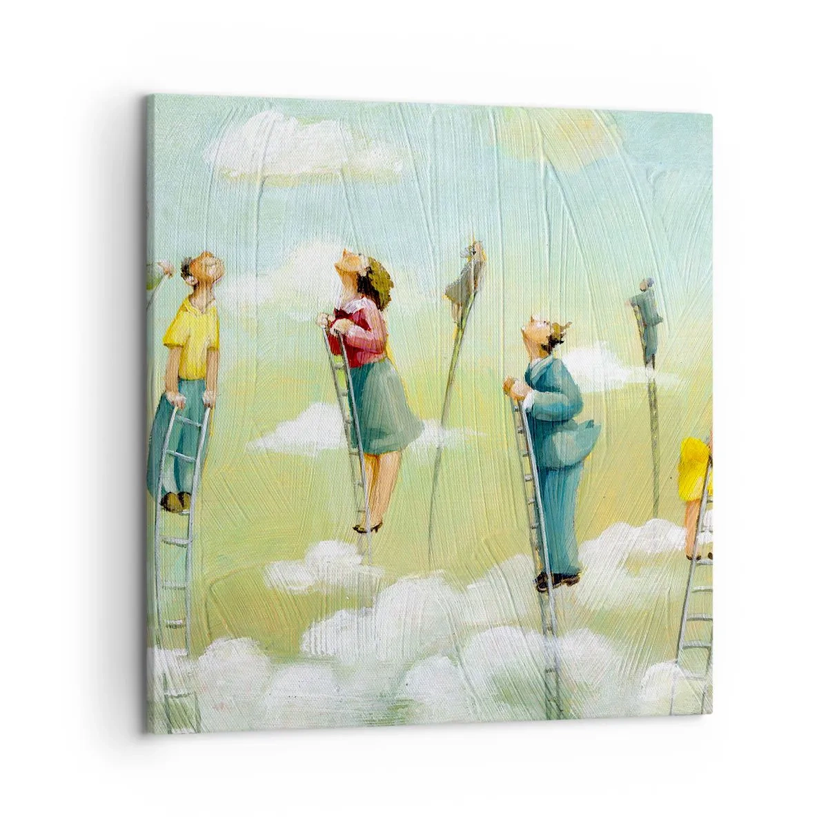 Lærredstryk - Billede på lærred - Bag din drøm - 50x50 cm
