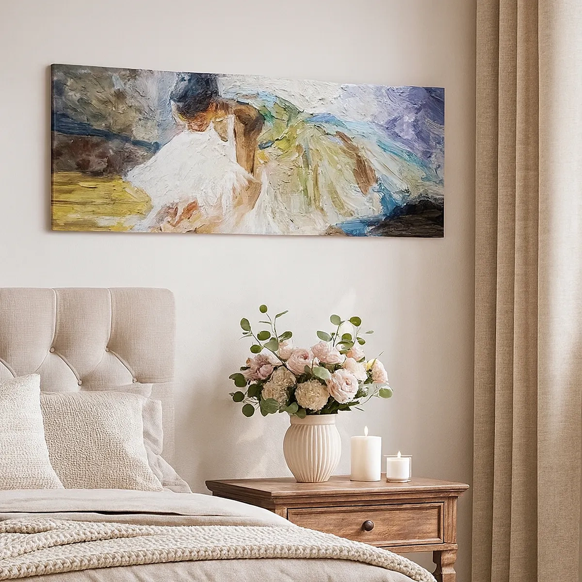 Lærredstryk - Billede på lærred - Fra et maleri af Degas - 30x30 cm