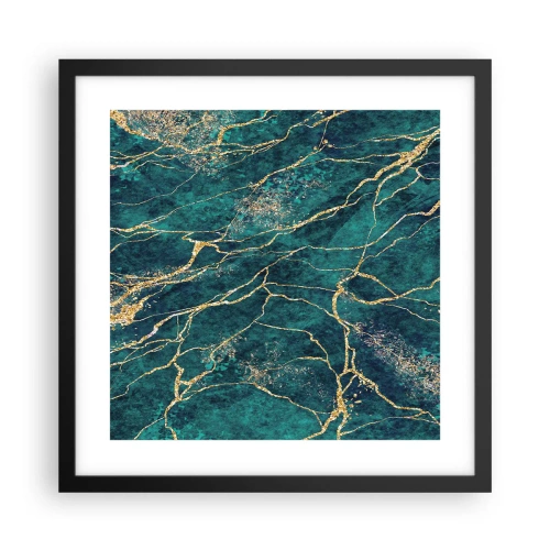 Plakat i sort ramme - Guldåre - 40x40 cm