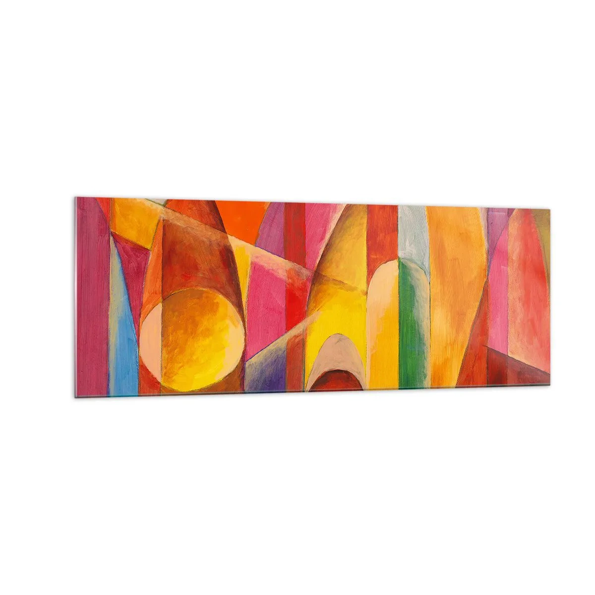 Billede på glas - Solens katedral - 140x50 cm