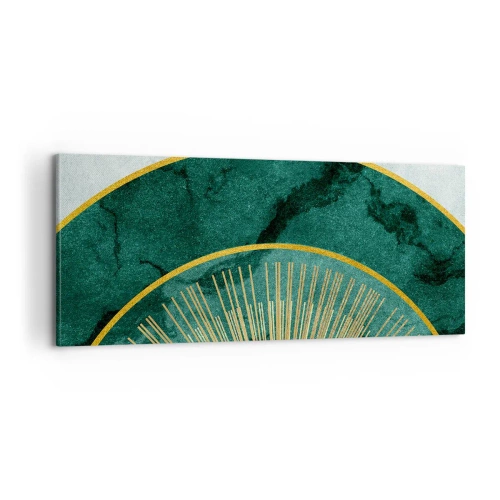 Lærredstryk - Billede på lærred - Et anderledes solsystem - 100x40 cm