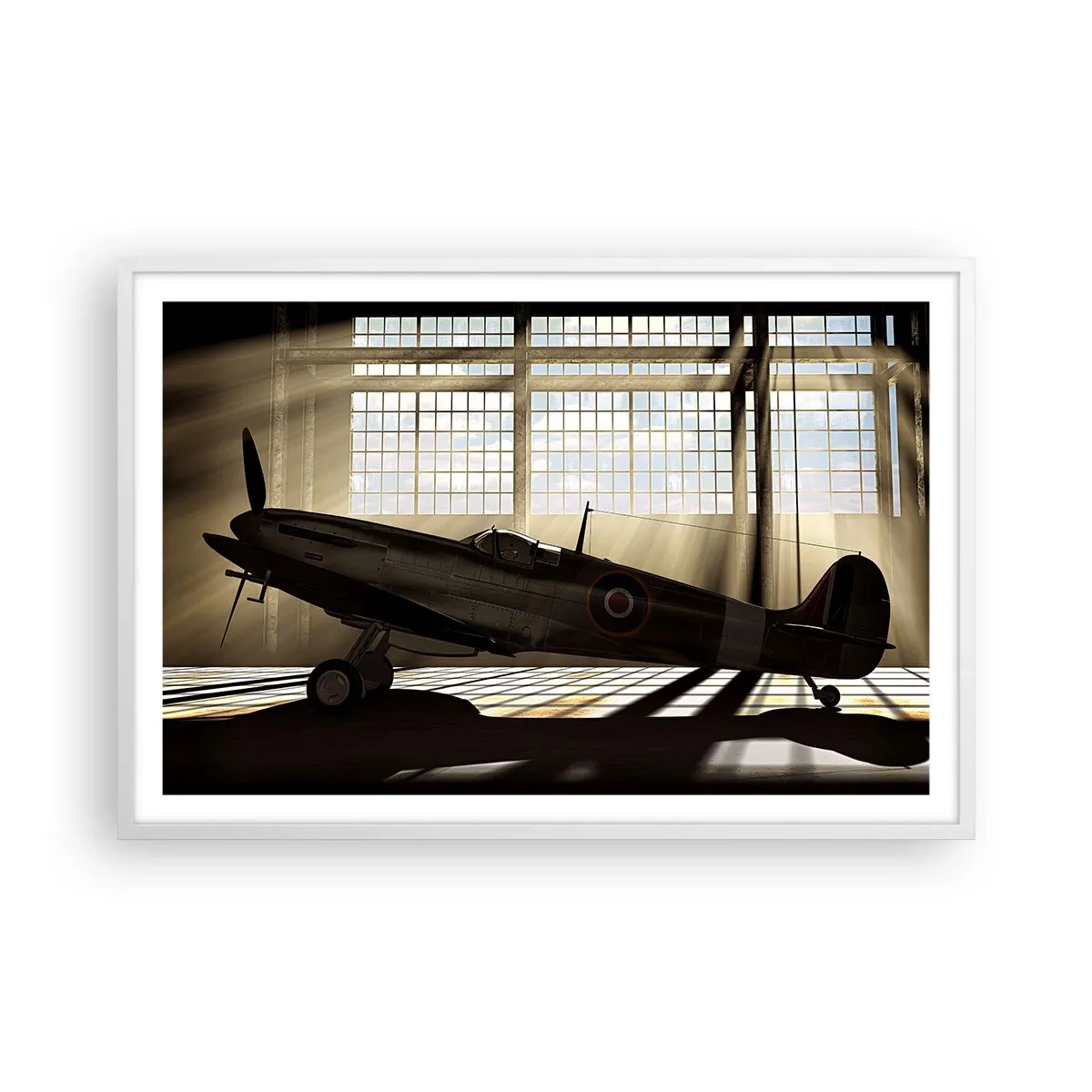 Plakat i hvid ramme - Resten af krigeren - 91x61 cm