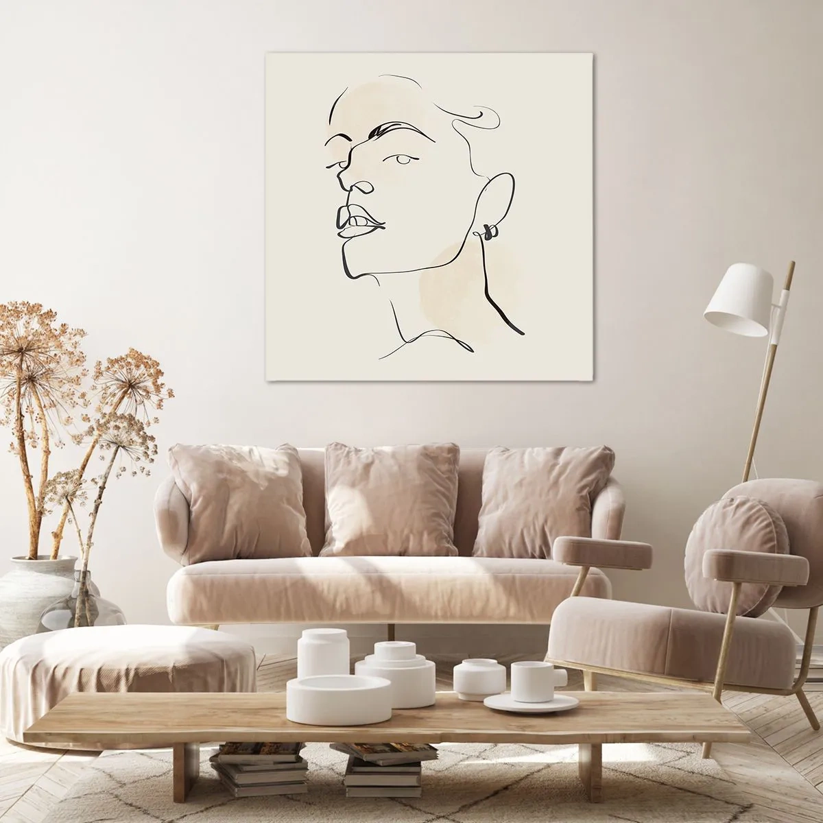 Lærredstryk - Billede på lærred - Et stolt blik - 40x40 cm