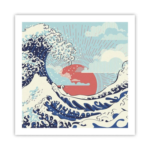 Plakat - Fra japanske inspirationer - 60x60 cm