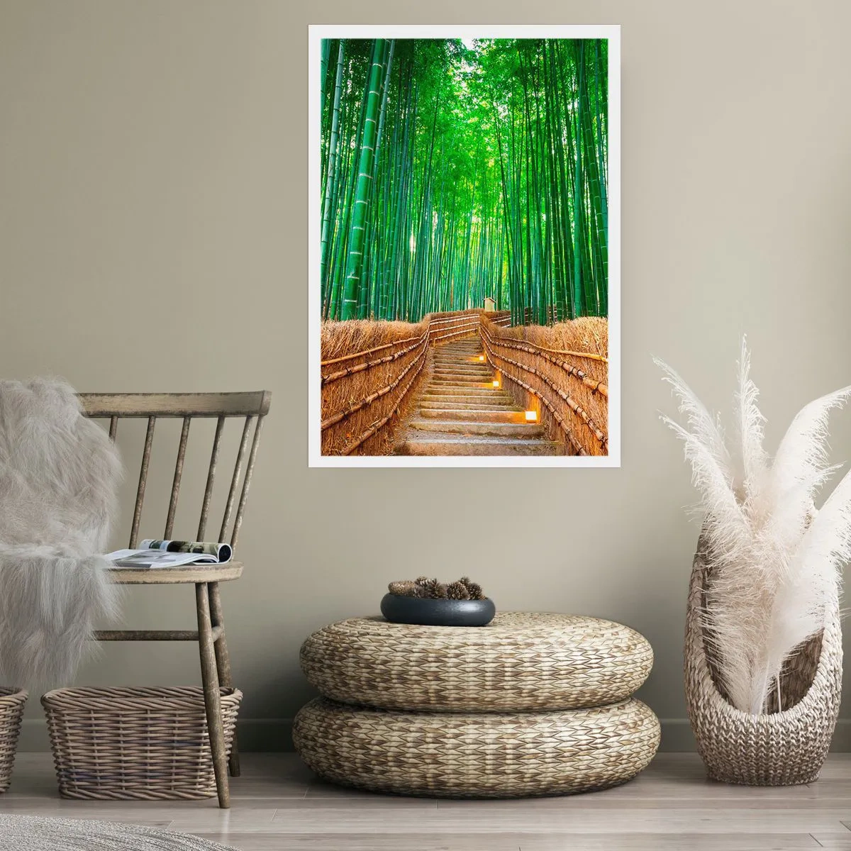 Plakat - Essensen af den asiatiske natur - 30x40 cm