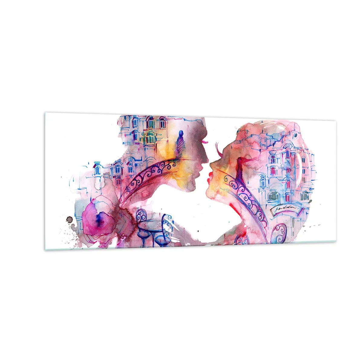 Billede på glas - Sukkenes hemmelige bro - 100x40 cm