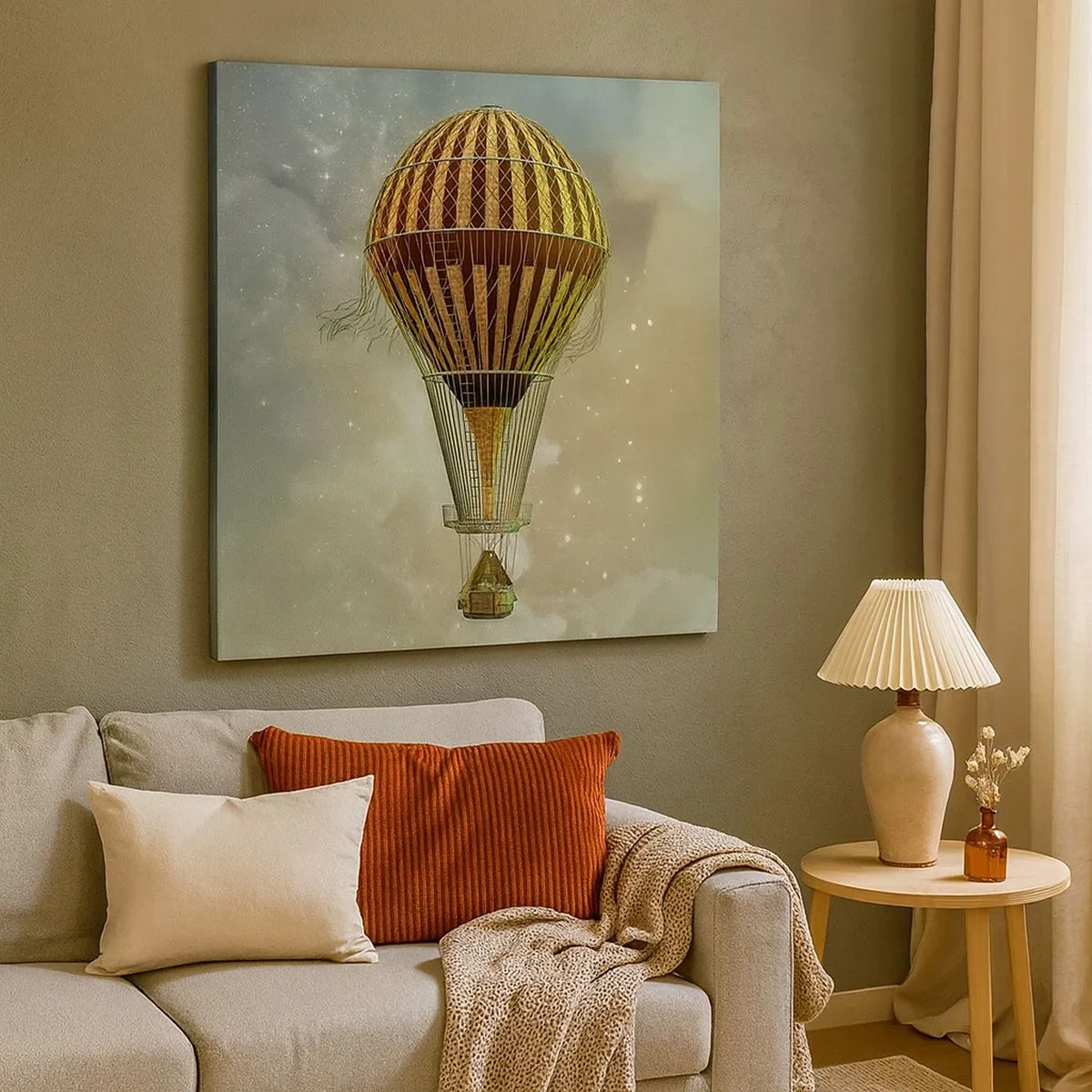 Lærredstryk - Billede på lærred - Banebrydende flyvninger - 30x30 cm