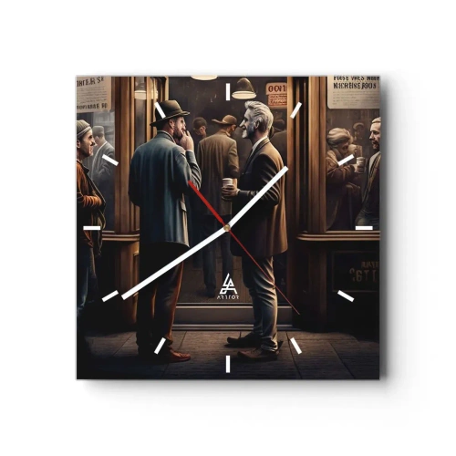 Vægur, Uret - Et godt øjeblik på dagen - 30x30 cm