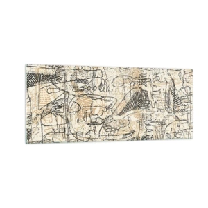 Billede på glas - Venter på at blive afkodet - 100x40 cm