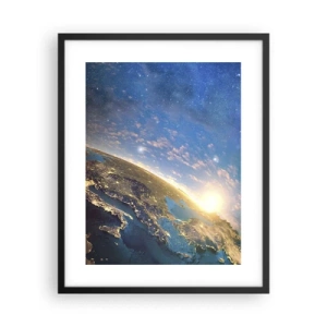 Plakat i sort ramme - Lad os se på hinanden på afstand - 40x50 cm