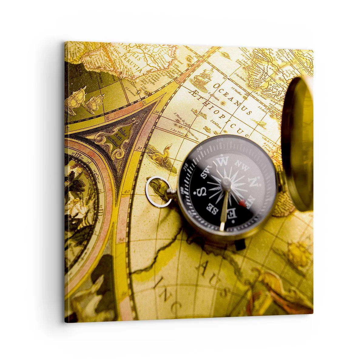 Lærredstryk - Billede på lærred - Eller måske til verdens ende? - 60x60 cm