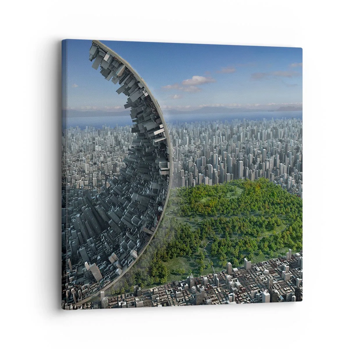 Lærredstryk - Billede på lærred - Naturen er evig - 30x30 cm