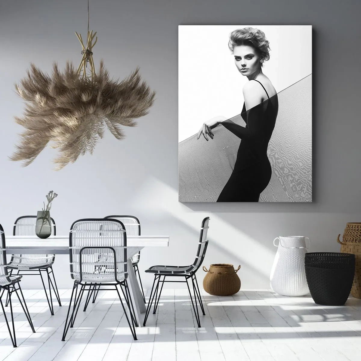Lærredstryk - Billede på lærred - Magnetisk blik - 50x70 cm