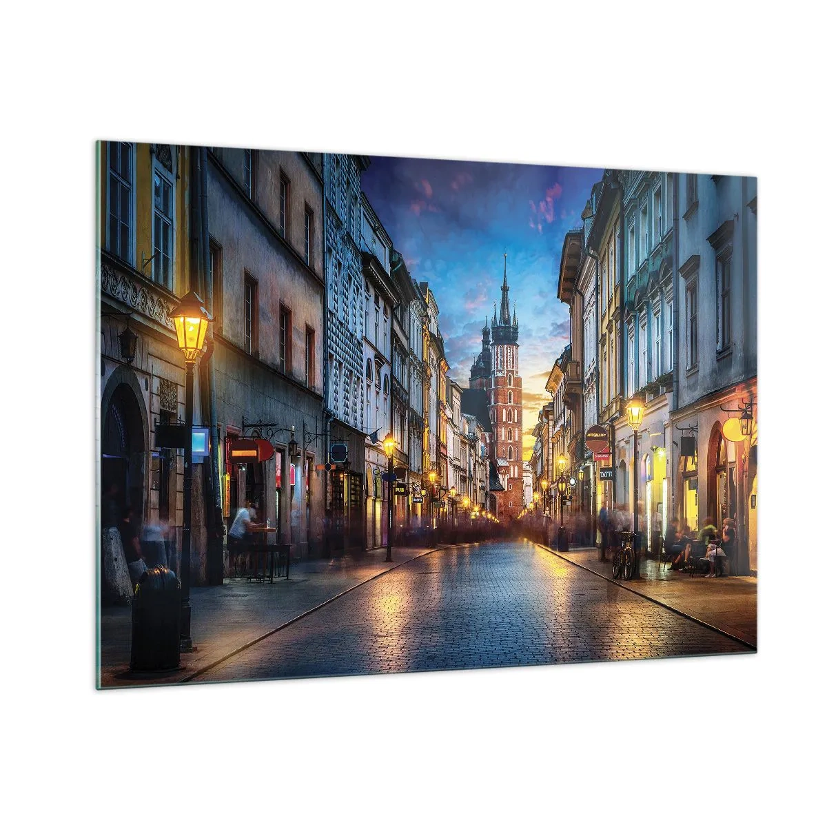Billede på glas - Krakows charme - 100x70 cm