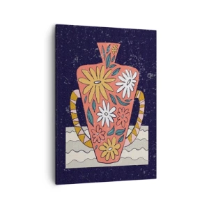 Lærredstryk - Billede på lærred - Malet kande - 50x70 cm