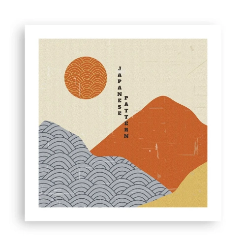 Plakat - I den japanske ånd - 50x50 cm
