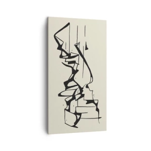Lærredstryk - Billede på lærred - Måske et landskab - 45x80 cm