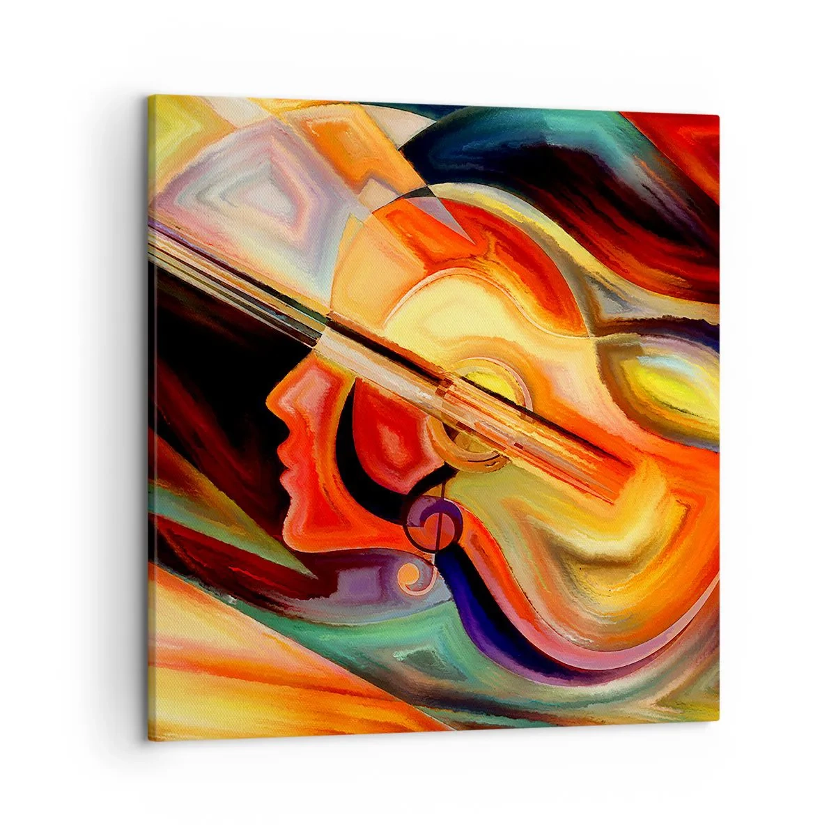 Lærredstryk - Billede på lærred - Og alt er i orden - 50x50 cm