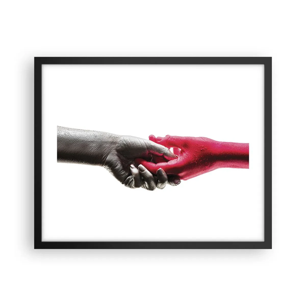 Plakat i sort ramme - Sammen, om end forskellige - 50x40 cm