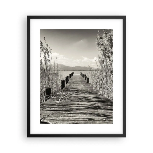 Plakat i sort ramme - I græssernes fred - 40x50 cm