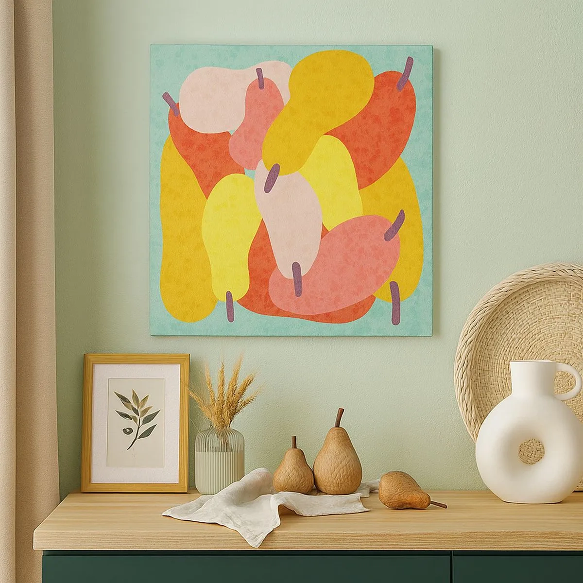 Lærredstryk - Billede på lærred - Smag på sommersolen - 30x30 cm