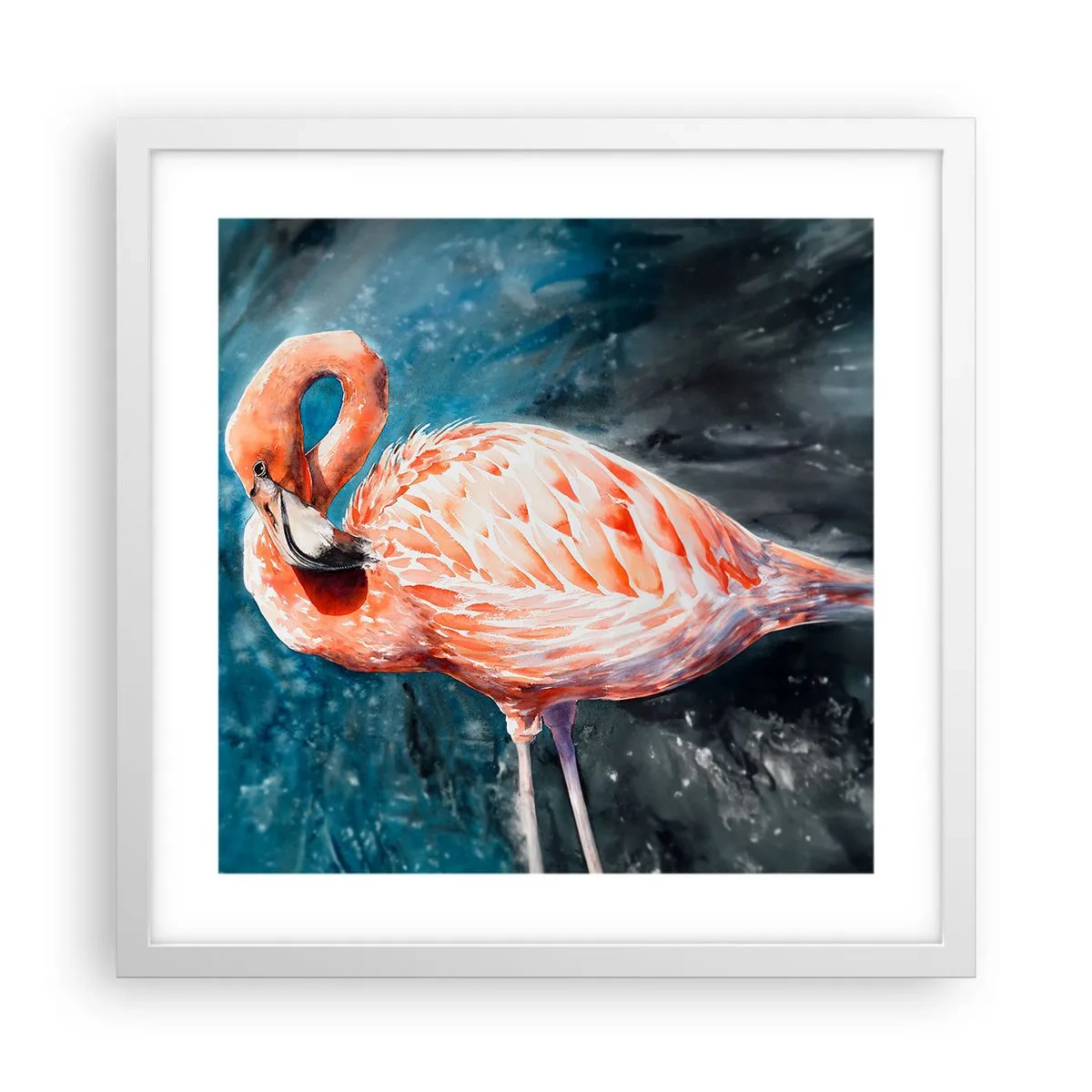 Plakat i hvid ramme - Dekorativ af natur - 40x40 cm