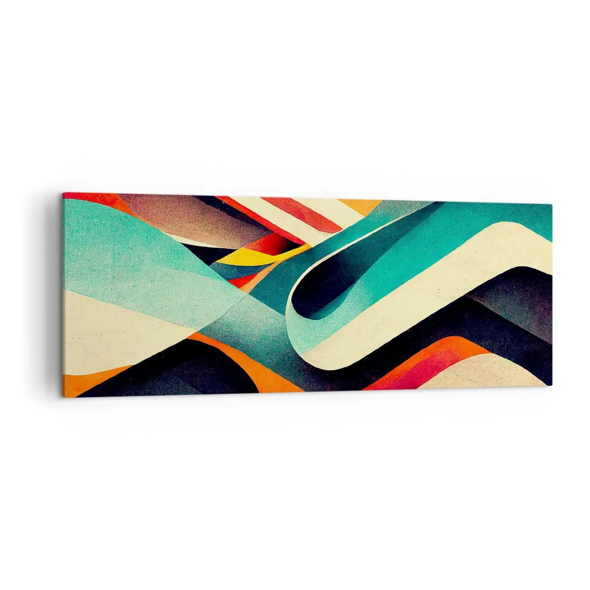 Lærredstryk - Billede på lærred - Intens komposition - 140x50 cm