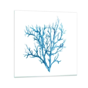 Billede på glas - Marint filigran - 60x60 cm