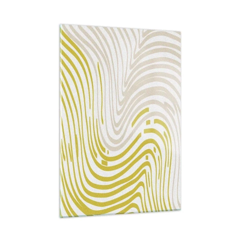 Billede på glas - Komposition med et blidt sving - 50x70 cm