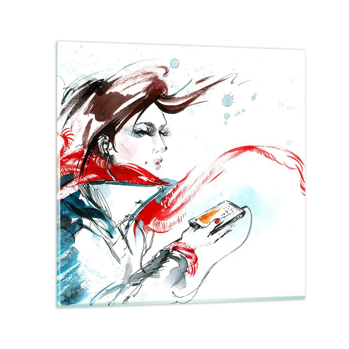 Billede på glas - Noget spiller inden i mig - 60x60 cm