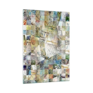 Billede på glas - Geometrisk ommøblering - 50x70 cm