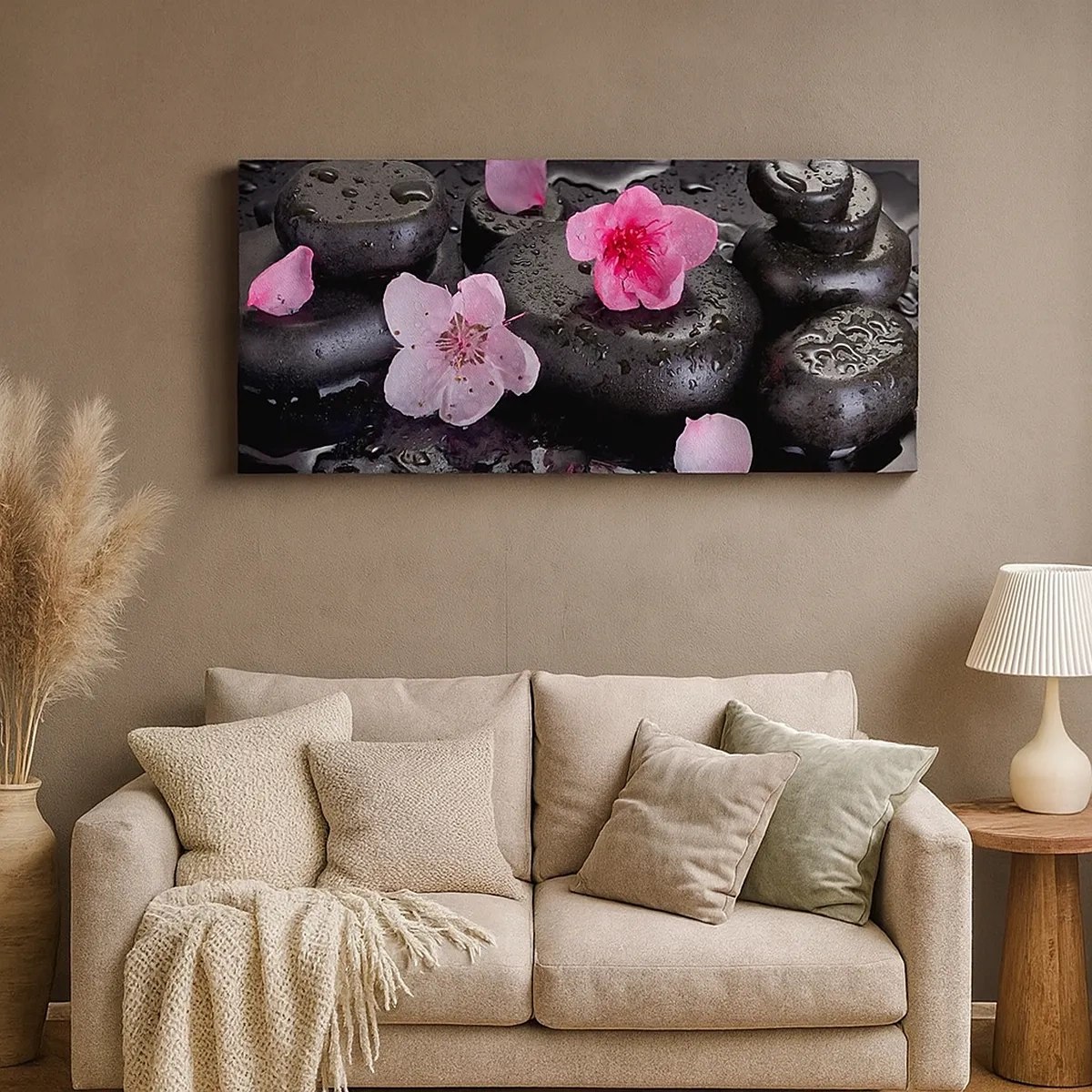 Lærredstryk - Billede på lærred - Og stenen falder fra hjertet - 30x30 cm