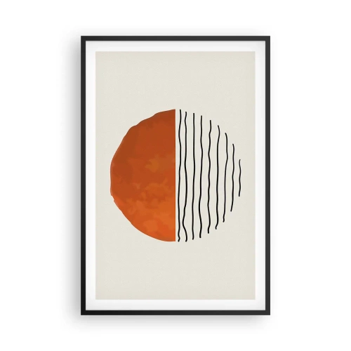 Plakat i sort ramme - I en japansk atmosfære - 61x91 cm