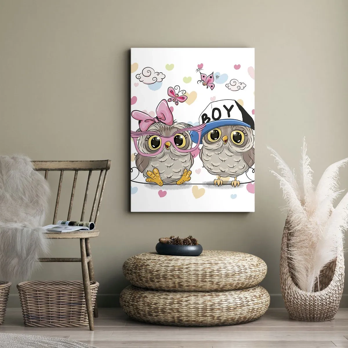 Lærredstryk - Billede på lærred - Lad os elske hinanden! - 45x80 cm