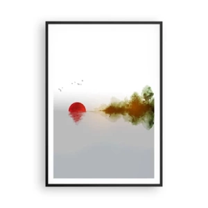 Plakat i sort ramme - Et løfte om fred - 70x100 cm