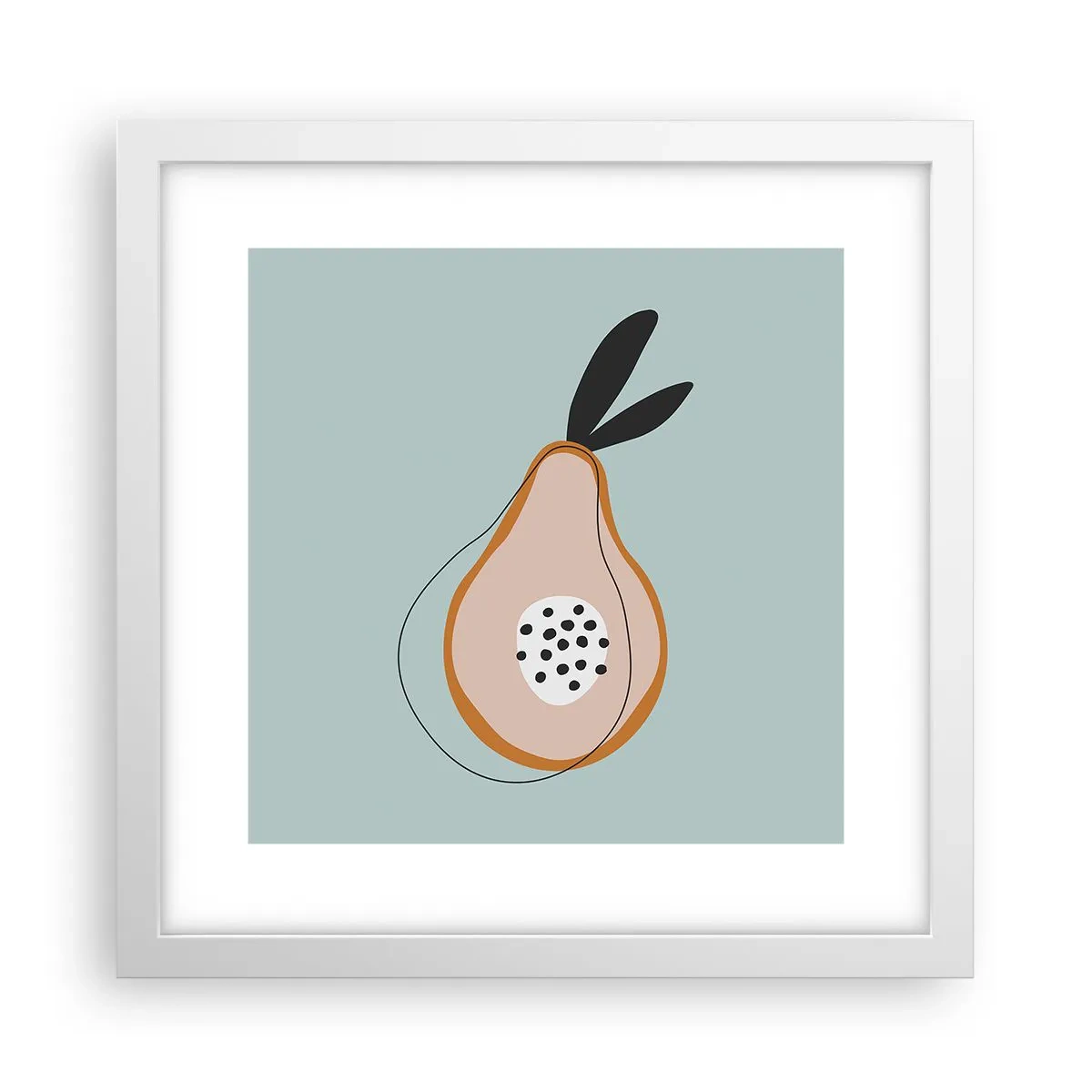 Plakat i hvid ramme - Trænge ind i tingenes natur - 30x30 cm