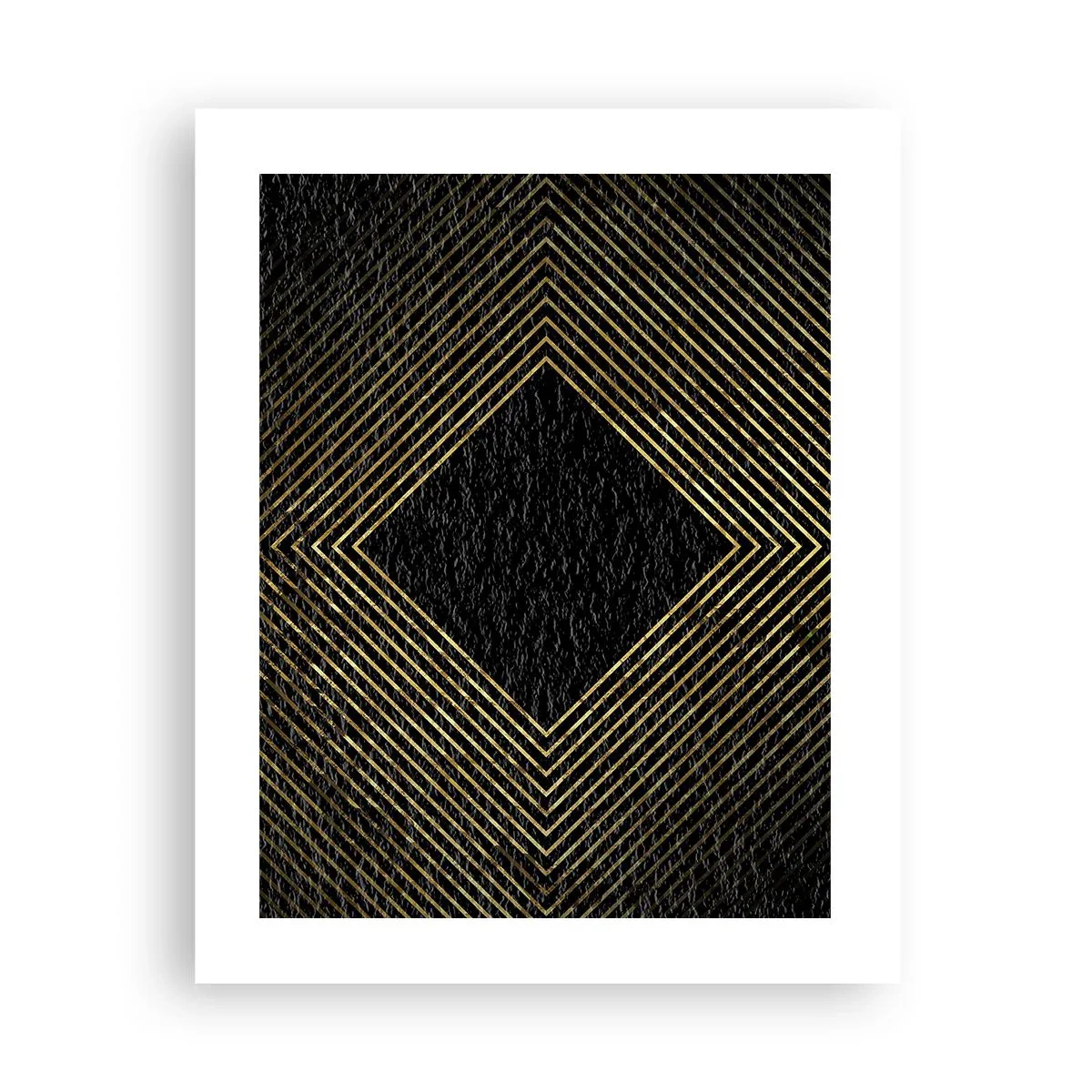 Plakat - Geometri i glamour-stil - 40x50 cm