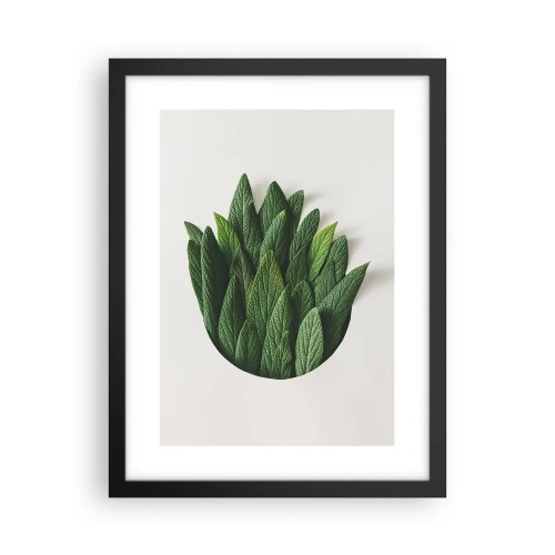 Plakat i sort ramme - Uhæmmet nysgerrighed - 30x40 cm