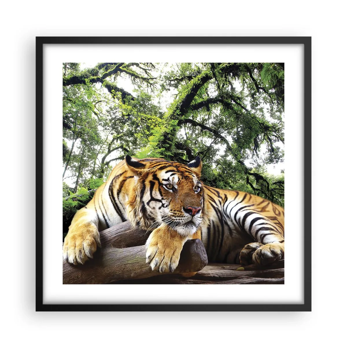 Plakat i sort ramme - Med venlig hilsen - 50x50 cm