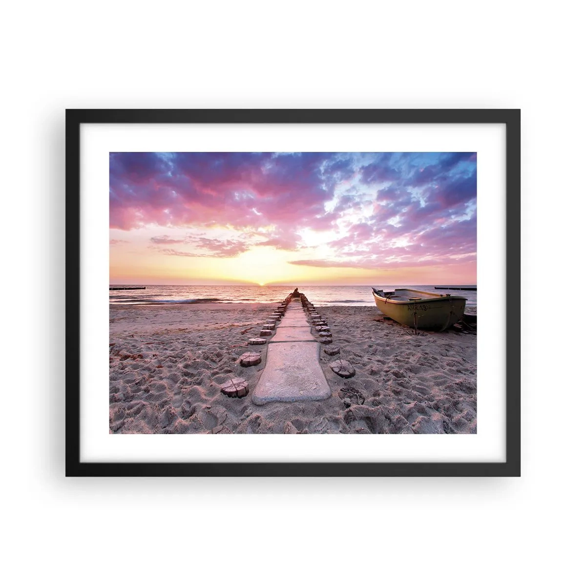 Plakat i sort ramme - Et øjeblik med en dybtgående oplevelse - 50x40 cm