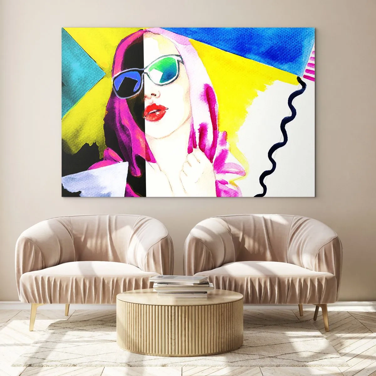 Billede på glas - Jeg er ikke hvid, og jeg er ikke sort - 120x80 cm