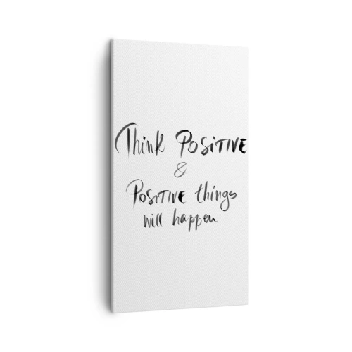 Lærredstryk - Billede på lærred - Hvordan skal man leve? - 45x80 cm