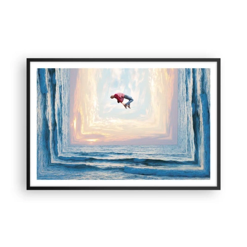 Plakat i sort ramme - Til en anden dimension - 91x61 cm