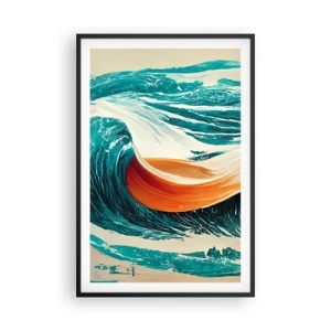 Plakat i sort ramme - Surferens drøm - 61x91 cm