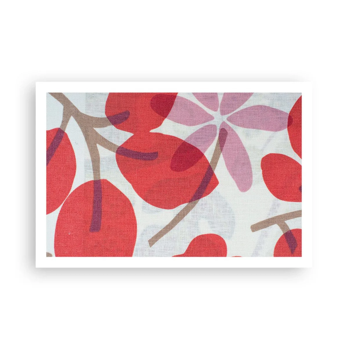 Plakat - Blomsterkomposition i pink - 91x61 cm