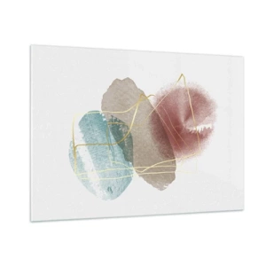 Billede på glas - Rummets perler - 100x70 cm